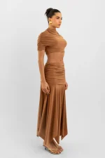 B2C72AF9-3A85-483E-A309-595DD01F0DB0 ACC GIANNA CARAMEL SKIRT - Imagen 1
