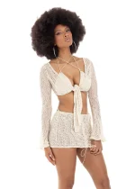 SKIRT CROCHET BONE - Imagen 1