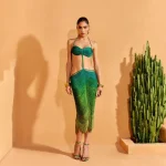 DRESS COLORADO LONGO AMC