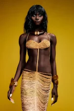 DRESS COLORADO LONGO AMC - Imagen 5