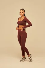 RIB WIDE LEGGINS
