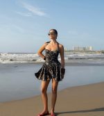 APP-C DRAPED MINI DRESS - Imagen 3