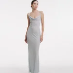 MAXI BUTTER SHINY DRESS MC